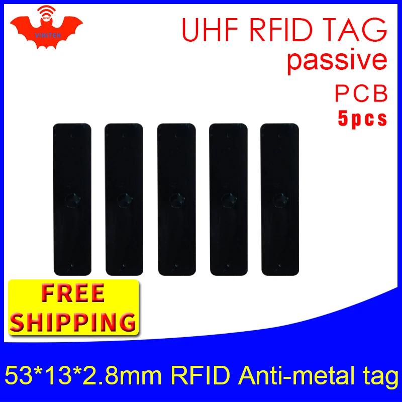 UHF RFID ݼ ± 915mhz 868mhz ܰ higs3 EPC 5pcs   53*13*2.8mm  簢 PCB Ʈ  RFID ±